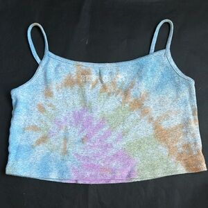 PacSun Tie Dyed Eurphoria Cropped Tank Top.   Size Large